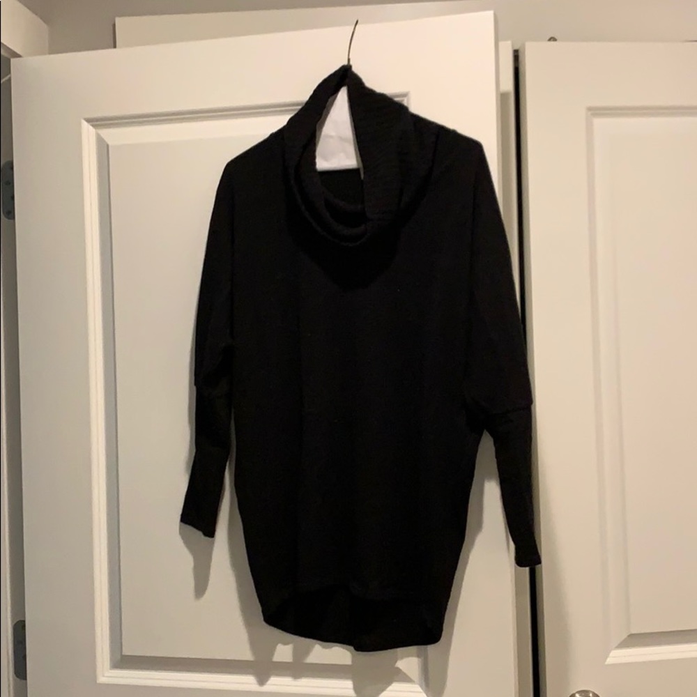 Black cowl neck sweater